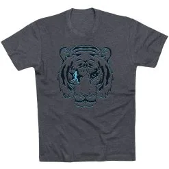 Running Short Sleeve T-Shirt - Eye Of The Tiger -goneforarun Sales 2023 tr 46611 CHARCOAL FLAT
