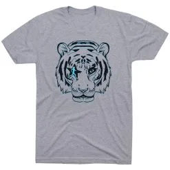 Running Short Sleeve T-Shirt - Eye Of The Tiger -goneforarun Sales 2023 tr 46611 GRAY FLAT