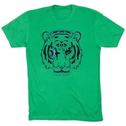 Running Short Sleeve T-Shirt - Eye Of The Tiger -goneforarun Sales 2023 tr 46611 GREEN FLAT
