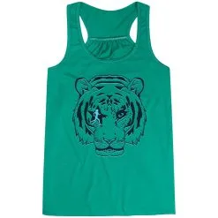 Flowy Racerback Tank Top - Eye Of The Tiger -goneforarun Sales 2023 tr 46612 GREEN MAIN