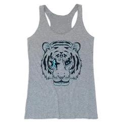 Women's Everyday Tank Top - Eye Of The Tiger -goneforarun Sales 2023 tr 46613 GRAY MAIN