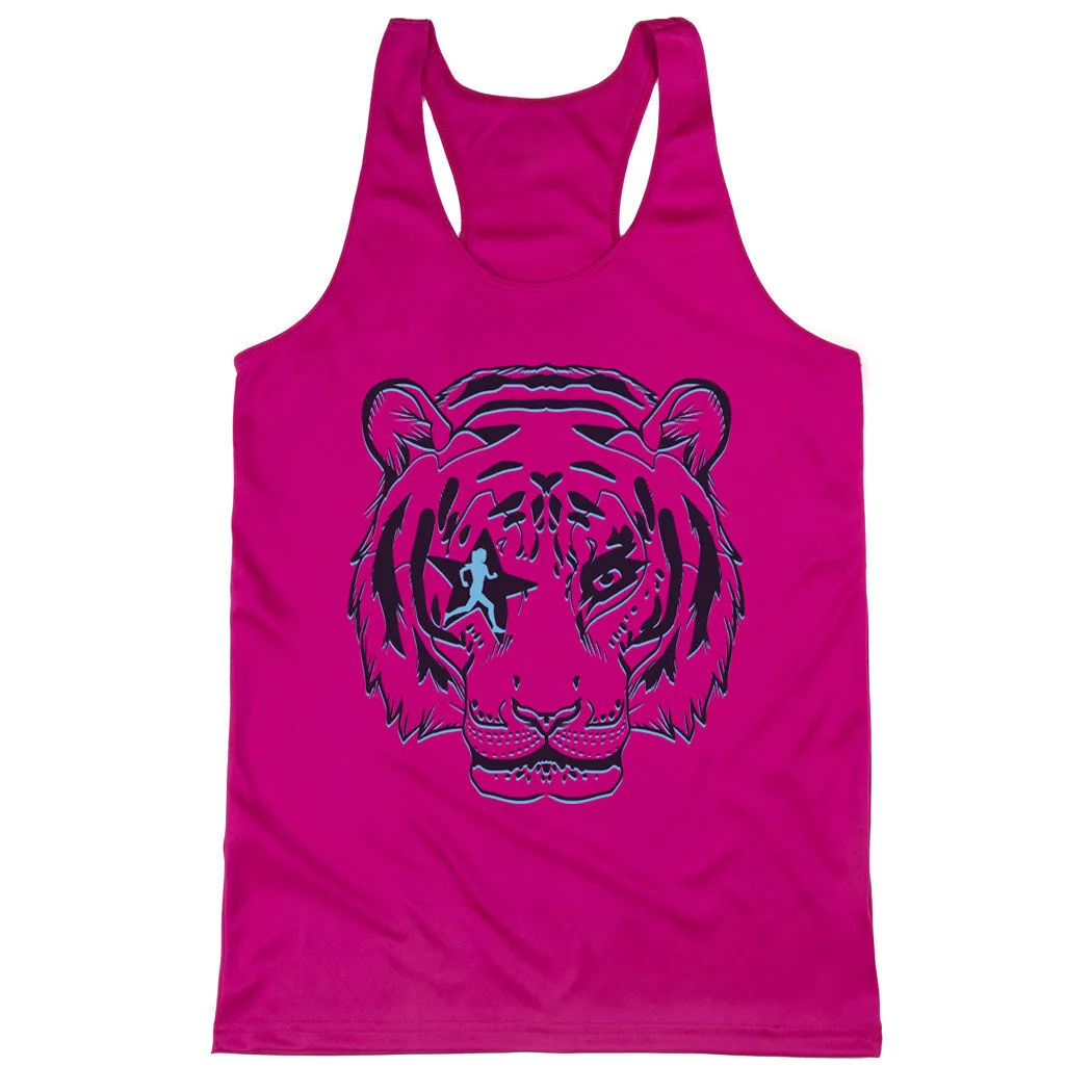 Women's Racerback Performance Tank Top - Eye Of The Tiger 7 Women's Racerback Performance Tank Top - Eye Of The Tiger - Image 5