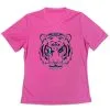 Women's Short Sleeve Tech Tee - Eye Of The Tiger -goneforarun Sales 2023 tr 46615 PINK MAIN