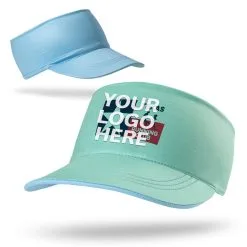 Running Comfort Performance Visor - Custom Logo -goneforarun Sales 2023 tr 46623 GREENBLUE LOGO