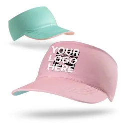 Running Comfort Performance Visor - Custom Logo -goneforarun Sales 2023 tr 46623 PINKGREEN LOGO