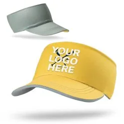 Running Comfort Performance Visor - Custom Logo -goneforarun Sales 2023 tr 46623 YELLOWGRAY LOGO