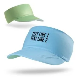 Running Comfort Performance Visor - Custom Text -goneforarun Sales 2023 tr 46624 BLUEGREEN MAIN