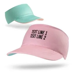 Running Comfort Performance Visor - Custom Text -goneforarun Sales 2023 tr 46624 PINKGREEN MAIN
