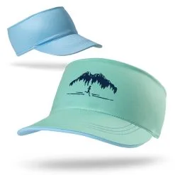 Running Comfort Performance Visor - Trail Runner In The Mountains -goneforarun Sales 2023 tr 46629 GREENBLUE MAIN