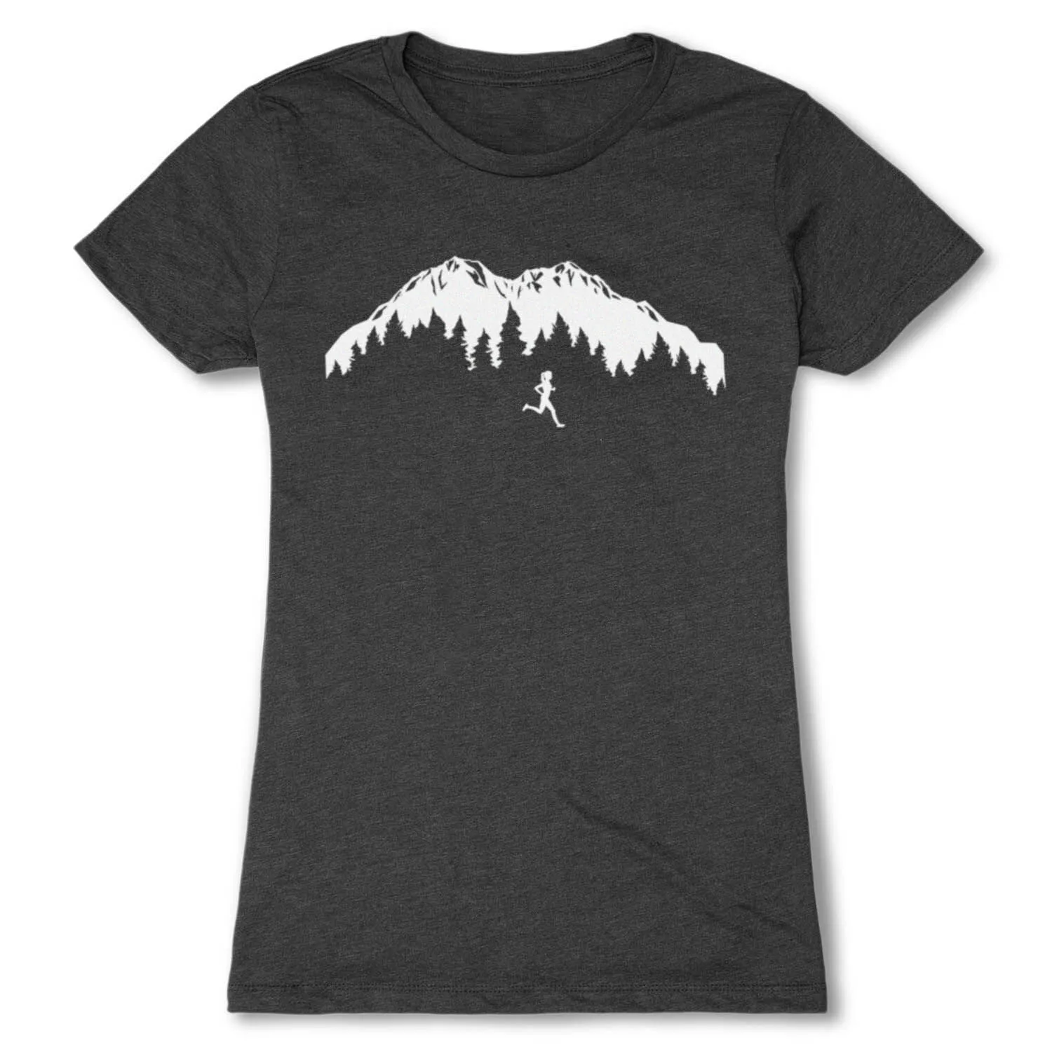 Women's Everyday Runners Tee - Trail Runner In The Mountains 3 Women's Everyday Runners Tee - Trail Runner In The Mountains