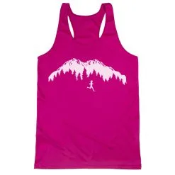 Women's Racerback Performance Tank Top - Trail Runner In The Mountains 16 Women's Racerback Performance Tank Top - Trail Runner In The Mountains -goneforarun Sales 2023 tr 46685 PINK MAIN