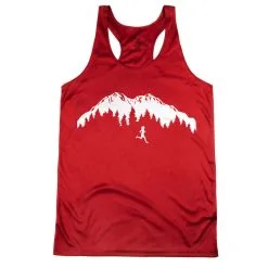 Women's Racerback Performance Tank Top - Trail Runner In The Mountains 17 Women's Racerback Performance Tank Top - Trail Runner In The Mountains -goneforarun Sales 2023 tr 46685 RED MAIN