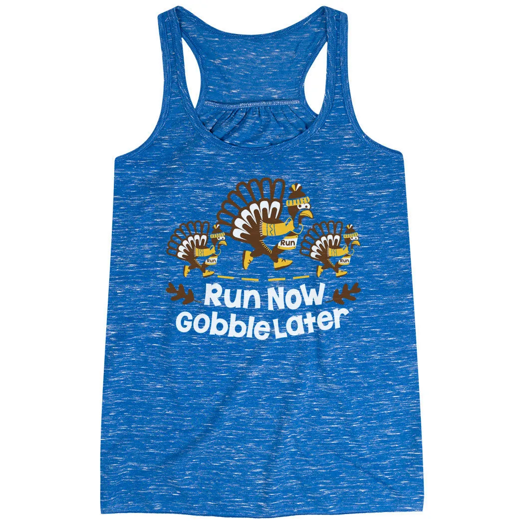 Flowy Racerback Tank Top - Run Now Gobble Later Turkey Trot 7 Flowy Racerback Tank Top - Run Now Gobble Later Turkey Trot - Image 5