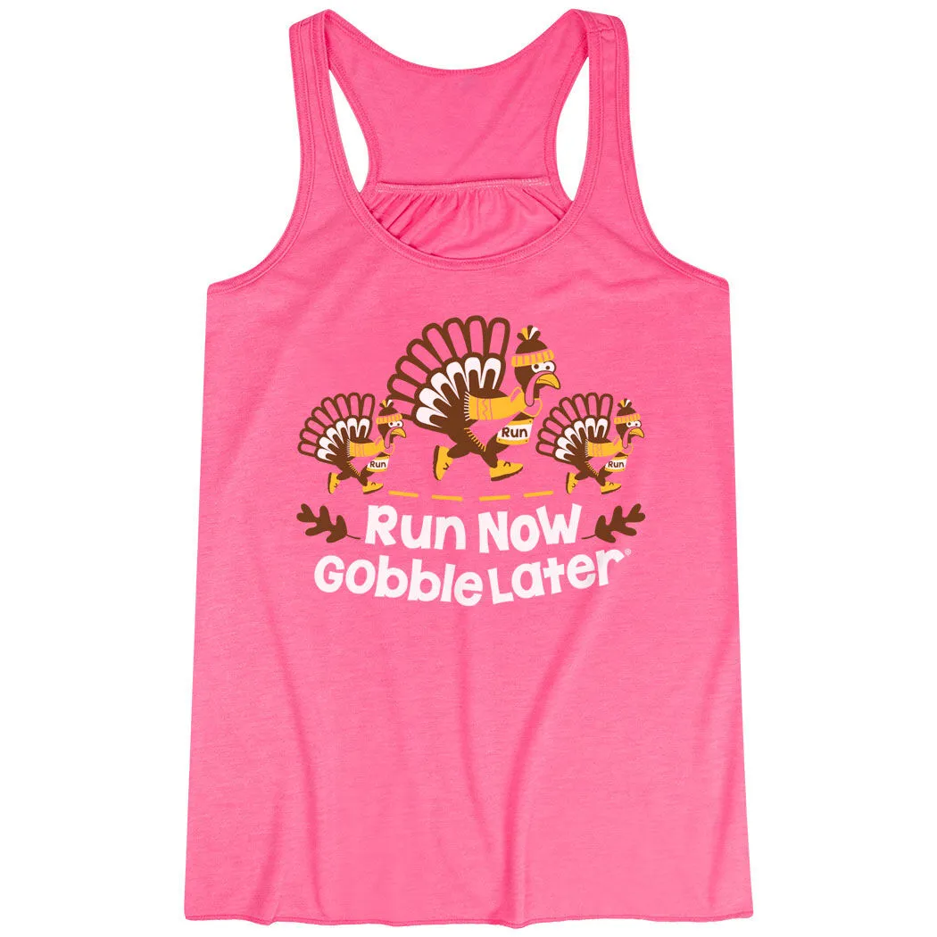 Flowy Racerback Tank Top - Run Now Gobble Later Turkey Trot 9 Flowy Racerback Tank Top - Run Now Gobble Later Turkey Trot - Image 7