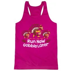 Women's Racerback Performance Tank Top - Run Now Gobble Later Turkey Trot -goneforarun Sales 2023 tr 46786 PINK MAIN