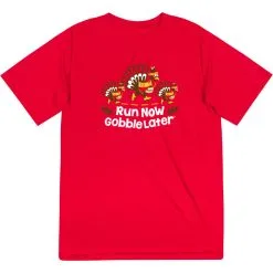 Men's Running Short Sleeve Performance Tee - Run Now Gobble Later Turkey Trot -goneforarun Sales 2023 tr 46790 RED MAIN