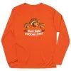 Men's Running Long Sleeve Performance Tee - Run Now Gobble Later Turkey Trot