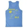 Men's Running Performance Tank Top - Boston Route -goneforarun Sales 2023 tr 46814 LIGHTBLUE MAIN