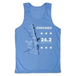 Men's Running Performance Tank Top - Chicago Route 15 Men's Running Performance Tank Top - Chicago Route -goneforarun Sales 2023 tr 46816 LIGHTBLUE MAIN