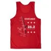 Men's Running Performance Tank Top - Chicago Route -goneforarun Sales 2023 tr 46816 RED MAIN