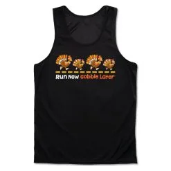 Men's Running Performance Tank Top - Run Now Gobble Later Turkeys -goneforarun Sales 2023 tr 46817 BLACK MAIN