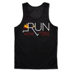 Men's Running Performance Tank Top - Let's Run Now Gobble Later -goneforarun Sales 2023 tr 46818 BLACK MAIN