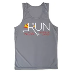 Men's Running Performance Tank Top - Let's Run Now Gobble Later