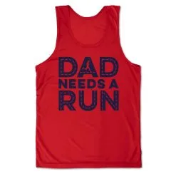 Men's Running Performance Tank Top - Dad Needs A Run -goneforarun Sales 2023 tr 46827 RED MAIN