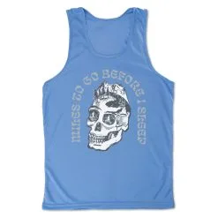Men's Running Performance Tank Top - Miles To Go Before I Sleep - Skull -goneforarun Sales 2023 tr 46828 LIGHTBLUE MAIN
