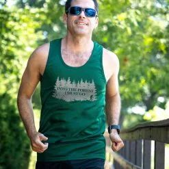 Men's Hiking Performance Tank Top - Into The Forest I Must Go Hiking -goneforarun Sales 2023 tr 46829 GREEN LIFESTYLE