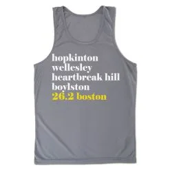 Men's Running Performance Tank Top - Run Mantra Boston -goneforarun Sales 2023 tr 46831 GRAPHITE MAIN