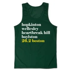 Men's Running Performance Tank Top - Run Mantra Boston -goneforarun Sales 2023 tr 46831 GREEN MAIN