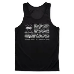 Men's Running Performance Tank Top - We Run United -goneforarun Sales 2023 tr 46832 BLACK MAIN