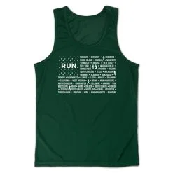 Men's Running Performance Tank Top - We Run United -goneforarun Sales 2023 tr 46832 GREEN MAIN