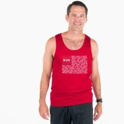 Men's Running Performance Tank Top - We Run United -goneforarun Sales 2023 tr 46832 RED MODEL