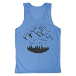 Men's Running Performance Tank Top - Life's Short Run Long (Mountains) -goneforarun Sales 2023 tr 46838 LIGHTBLUE MAIN