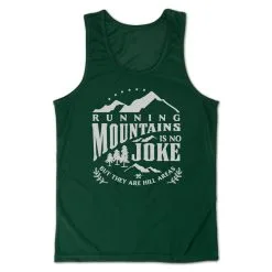 Men's Running Performance Tank Top - Running Mountains -goneforarun Sales 2023 tr 46839 GREEN MAIN
