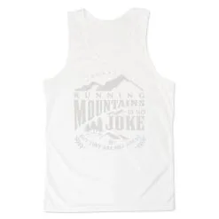 Men's Running Performance Tank Top - Running Mountains -goneforarun Sales 2023 tr 46839 WHITE MAIN