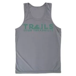 Men's Running Performance Tank Top - Trails Over Treadmills 17 Men's Running Performance Tank Top - Trails Over Treadmills -goneforarun Sales 2023 tr 46846 GRAPHITE MAIN