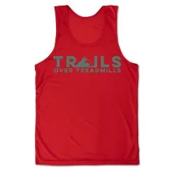 Men's Running Performance Tank Top - Trails Over Treadmills 19 Men's Running Performance Tank Top - Trails Over Treadmills -goneforarun Sales 2023 tr 46846 RED MAIN