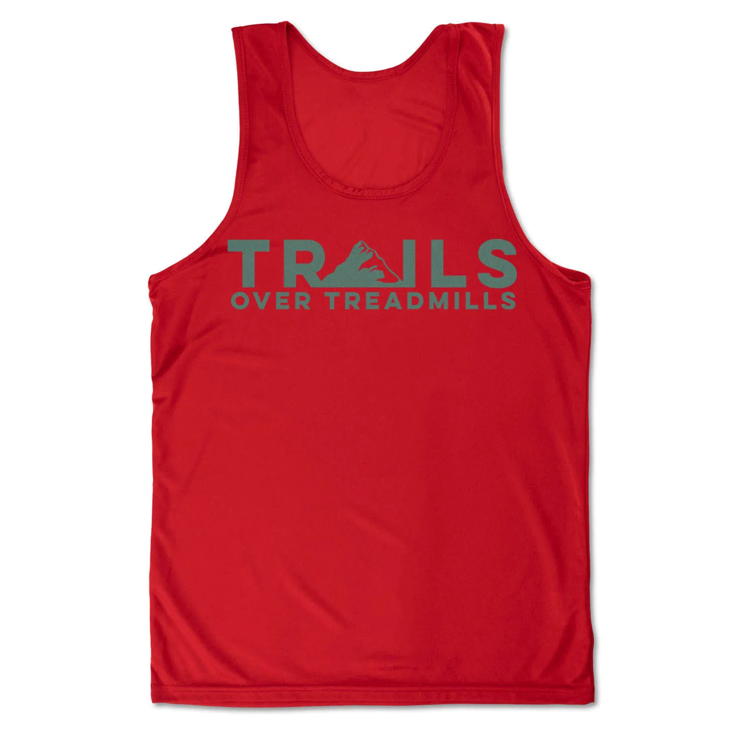 Men's Running Performance Tank Top - Trails Over Treadmills 11 Men's Running Performance Tank Top - Trails Over Treadmills - Image 9