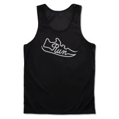 Men's Running Performance Tank Top - Run Shoe -goneforarun Sales 2023 tr 46848 BLACK MAIN