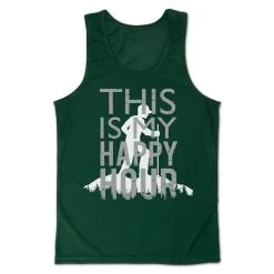 Men's Hiking Performance Tank Top - This Is My Happy Hour Hiker -goneforarun Sales 2023 tr 46849 GREEN MAIN