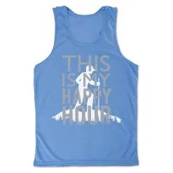 Men's Hiking Performance Tank Top - This Is My Happy Hour Hiker -goneforarun Sales 2023 tr 46849 LIGHTBLUE MAIN