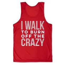 Men's Walking Performance Tank Top - I Walk To Burn Off The Crazy -goneforarun Sales 2023 tr 46857 RED MAIN