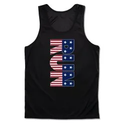 Men's Running Performance Tank Top - Patriotic Run -goneforarun Sales 2023 tr 46858 BLACK MAIN