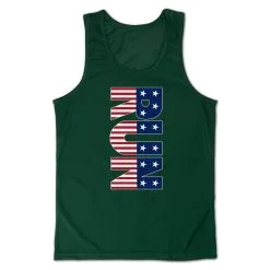 Men's Running Performance Tank Top - Patriotic Run -goneforarun Sales 2023 tr 46858 GREEN MAIN