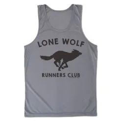 Men's Running Performance Tank Top - Run Club Lone Wolf -goneforarun Sales 2023 tr 46861 GRAPHITE MAIN