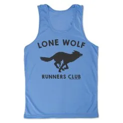 Men's Running Performance Tank Top - Run Club Lone Wolf -goneforarun Sales 2023 tr 46861 LIGHTBLUE MAIN