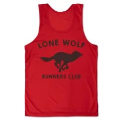Men's Running Performance Tank Top - Run Club Lone Wolf -goneforarun Sales 2023 tr 46861 RED MAIN